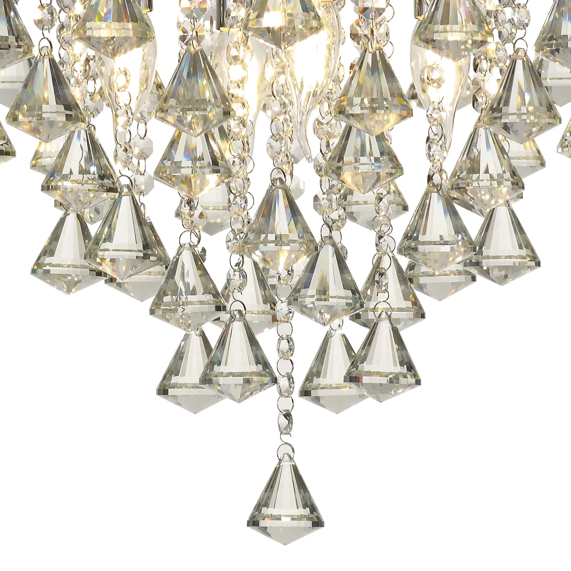 Inina Crystal Ceiling 4 Light Polished Chrome IL30770  Diyas Inina Polished Chrome